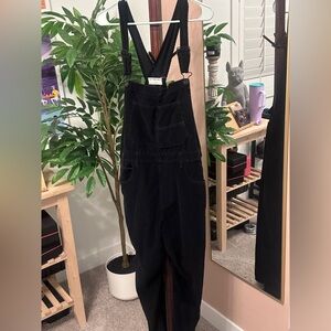 Free People (We the Free) Black Women's Cordouroy Overalls
